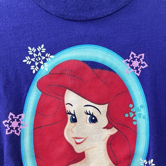 Vintage The Disney Catalog The Little Mermaid Ariel Peplum Top Girls Size 7/8 - Picture 6 of 11